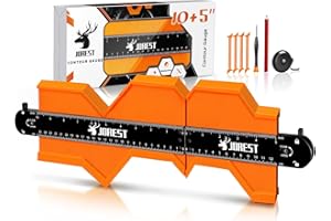 JOREST Conectable Medidor de Contornos (25+12cm), Regalos Navidad Originales para Hombre Padre Novio, Copiador de Formas Bloqueable, Herramientas para Tarima Flotante, Suelo/Parquet Laminado, Baldosas