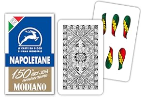 Modiano Blaue Napoletane Spielkarten zum 150. Jahrestag