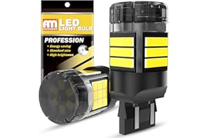 ANTEMOON W21/5W 7443 T20 Bombillas LED Canbus Sin Errores Super Brillante 5000LM 6000K Blanca 12V 24V 7440 7441 7444 para Luz de Marcha Atrás Luz de Freno Luz de Giro Luces Traseras, 2 Piezas