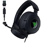 Razer Kraken V4 X - Kablolu PC Oyun Kulaklığı (TriForce 40mm S&uuml;r&uuml;c&uuml;ler, Geri &Ccedil;ekilebilir Kardioid Mikrofon, 7.1 Surround Ses,
