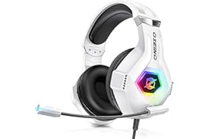 Ozeino Gaming Headset PS4 Headset, Xbox Headset mit 7.1 Surround Sound, Gaming Kopfhörer mit Geräuschunterdrückung...