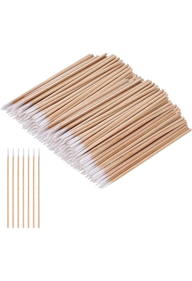 Coton-tiges Pointus Double - Lot De 200, Pour Maquillage, Tatouage, Nettoyage Précision