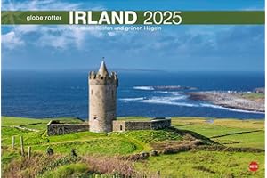 Irland Globetrotter Kalender 2025 - Von rauen Küsten und grünen Hügeln: Wandkalender XL mit Fotos der beeindruckenden irischen Landschaften. Kalender ... (Globetrotter Reisekalender Heye)