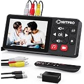 DigitPro VHS to Digital Converter, Convert Recordings from VHS, VCR, DVD, Hi8, DV, Camcorder, Cassette Tape, Gaming Consoles