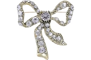 FAIRYGATE Brooch Pins for Women Mom's Gift Brooches Vintage Clothing Scarf Jewellery Crystal Wedding Party Dresses Decoration Present for Mother's Day Anniversary Birthday, B26