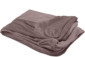 FurHaven Faux Fur & Velvet Sofa-Style Dog Bed Replacement Cover - Driftwood Brown, Jumbo Plus (XX-Large)
