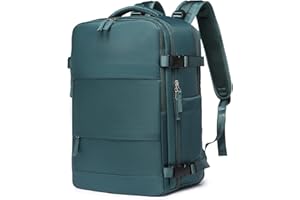 Sea choice Backpack Underseat Cabin Bag 15.6 Inch Laptop Bags Carry-On 25L Rucksack Durable Dry Wet Separation Travel Bag Wide Open for Men Women with USB Charging Port Anti-Theft Daypack