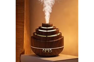 Czemo 500ml Aroma Diffuser für ätherische öle Ultraschall Luftbefeuchter Duftöl Duftlampen Aromatherapie Diffusor für Yoga Büro Schlafzimmer