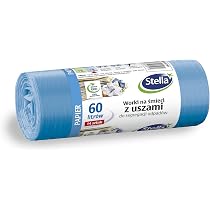 14 Sacs Poubelle Marron 60L Stella - Pour Déchets Organiques, Résistants Et écologiques