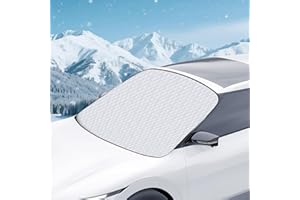 ALAOO Car Windscreen Covers Frost for Winter Heavy Duty Car Windscreen Cover Windshield Magnetic Snow Cover Protective Windscreen Cover Snow Ice Frost Sun UV Dust Water Easy Fit for Cars