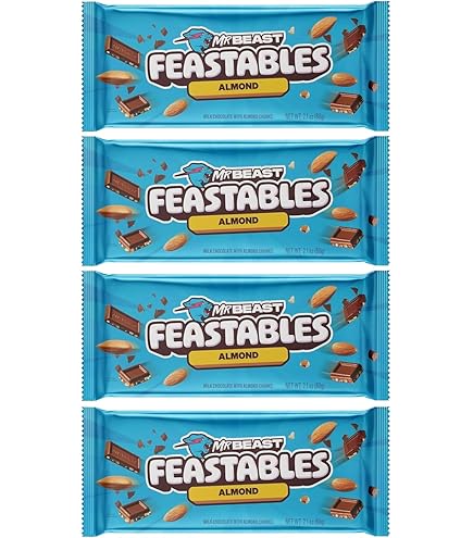 Mr Beast Feastables Chocolate Bar Variety Pack – 4x60g (Milk