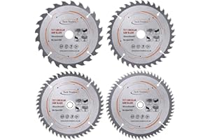 Tech Traders TCT165MX-DSK Circular Wood Saw Blades 165mm x 20mm (16mm Ring) Pack D Compatible with Makita Bosch Dewalt etc