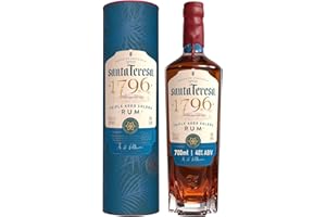Ron de solera con triple añejamiento Santa Teresa 1796, 40 % vol., 70 cl / 700 ml, ron oscuro venezolano super premium Single State acabado en barricas de roble