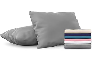 Dreamzie Poszewka na poduszkę 50 x 70 Zestaw 2 sztuk z mikrofibry z certyfikatem Oeko-Tex, miękka i szczotkowana poszewka na poduszkę, w dotyku skóra brzoskwiniowa - antracytowa