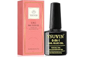 ‎YSUVIN YSUVIN Nagelkleber Für Kunstnägel, Gel Nagelkleber Für Klar Tips Kunstnägel, Extra Stark Nagelkleber Gel Für Transparent Fake Nails, brauchen AushÄrten Unter UV Nagellicht,8ML