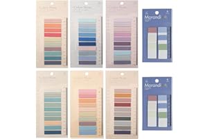 JIEYAN Haftnotizen Tabs, Haftstreifen Index Beschreibbare Farbige Lese Tabs mit Herrscher für Lesezeichen Papieren Einreichung (1320 Stück)