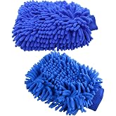 Ultra Yumuşak Mikrofiber Yıkama Eldiveni - &Ccedil;ift Y&ouml;nl&uuml; Makarna Mavi 1 Adet