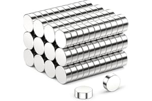 WATELL 40 Pcs Magnets, 8x3mm Magnets For Whiteboard Magnets, Strong Magnet For Office and Home, Fridge Magnets, small magnets Perfect for tools magnet fishing, Magnets strong