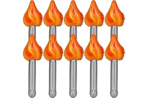 Alishomtll Flamme Olympique 2024 Torche Gonflable, 10 Pièces Jeux Olympique Torche Nouveauté Durable de Décoration, Torche Gonflable en PVC, Torche Gonfle Pour Les Fêtes Les Sportives, 40x13cm