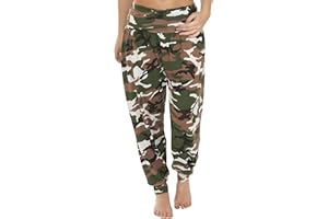 Love My Fashions® Women Harem Trouser Alibaba Plain & Printed Elactic Waist Hippie Pyjama Bottoms Loose Fit Baggy Pilates Yoga Pants and Summer Trousers