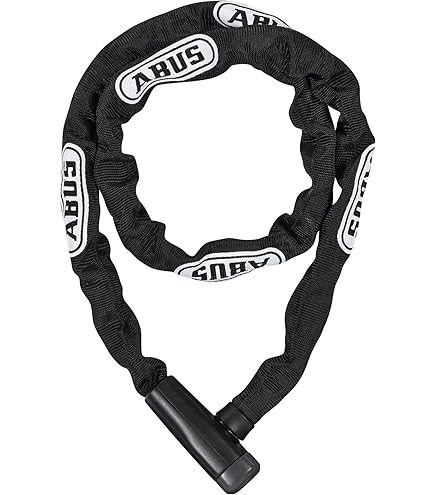 ABUS kettingslot IVERA Chain 7210 - Fietsslot met zeer flexibele IvyTex kunstvezelcoating - ABUS veiligheidsniveau 8 - 110 cm - Kleur: Metal Blue