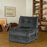 Homedius Mocca Single Folding Bed Extension Chair Anthracite Single