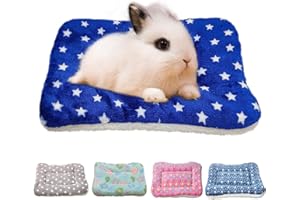 RIOUSSI Panier chaud pour lapin ou cochon d'Inde - Pour petits animaux - Lapins, chinchillas, hérissons, bébés, chats, furets - 35,6 x 30,5 cm - Bleu marine