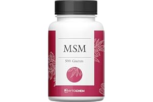 PHYTOCHEM MSM PULVER | reines Methylsulfonyl Methan ohne Zusätze | 500 Gramm | Premium Qualität aus Deutschland