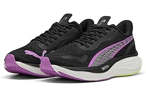 Puma Femmes Velocity Nitro 3 Chaussure De Running sans Stabilisateurs Chaussures De Running Puma Black-Pure Magenta - Noir 38,5