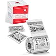 Phomemo 1 Rolls Transparent Thermal Label, Phomemo Printer Paper Multifunctional Self-Adhesive Transparent Label 40mm*30mm 230/Roll Phomemo Labels for Phomemo M120/M110/M250/M220/M150 Label Printer