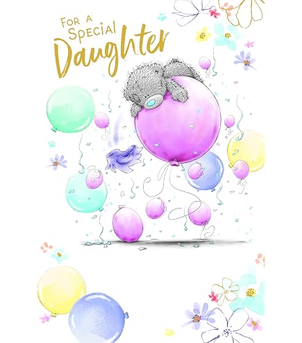 Me To You Geburtstagskarte 'Lovely Daughter' Mit Tatty Teddy – 15,2 X 22,9 Cm, Mit Goldfolie
