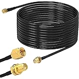 RUNCCI-YUN SMA WiFi Antenna Extension cable 8M, SMA Male to Female Cable,eters Low Loss RG174 Coaxial Cable Connector Antenna
