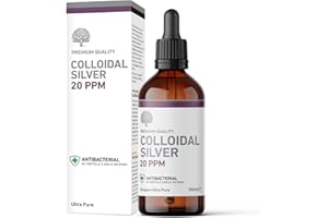 NATURES GREATEST SECRET Nature's Greatest Secret Premium Quality Antibacterial 20ppm Colloidal Silver Dropper Bottle 100ml