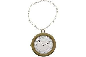 Zac's Alter Ego Huge 20cm Diameter Gold Chain Pocket Watch/Clock Necklace