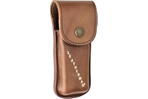 Leatherman Heritage Holster - Made of Leather with Press Stud Fastening and Leatherman lettering, for Super Tool, Surge and Signal Models, Size Large, in Brown