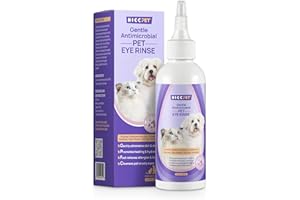 HICC PET Dog Eye Drops 150ml Eye Drops for Dogs and Cats Vet-Recommended Non-Irritating Dog Eye Cleaner, Dog Eye Wash for Infection,Gunky,Dry,Itchy,Irritated,Tear Stain Eyes