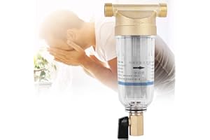 Wiederverwendbare Spin-Down-Sediment-Wasserfilter Wasserhahn Wasserfilter Wasser-Vorfilter-Sedimentfilter für Brunnenwasserschlauch-Sedimentfilter(1/2" Male Thread)