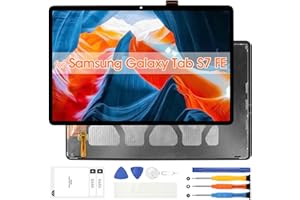 Atwist LCD-Display für Samsung Galaxy Tab S7 Fe T730 - für Galaxy Tab S7 Fe LCD Digitizer Touchscreen SM-T730 SM-T733 SM-T735 LCD Display Glas Full Montage Reparatur Kit