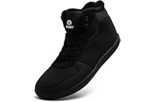 Dhinash Men's Boots Snow Boots Warm Fur Lined Winter Boot Waterproof Ankle Boot Fashion Trainers Anti-Slip Booties Winter Shoes 6-11UK