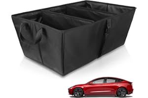 ‎BASENOR BASENOR Tesla Model 3 Model Y Trunk Organizer Langlebig Zusammenklappbar Cargo Lagerung für 2019-2024 Model 3 Highland Tesla Model Y