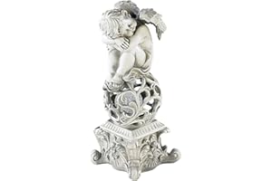 Lunartec Solarengel: Gartendekoration Träumender Engel mit Solar-LED-Beleuchtung (Solar Engel für Friedhof, Engel mit Solarlicht, Solarleuchten)