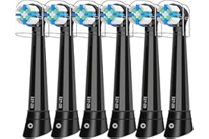 LOKOBATII iO Toothbrush Heads Compatible with Oral B iO 2/3/4/5/6/7/8/9/10 Series Electric Toothbrush,Gentle Cleaning iO Electric Toothbrush Heads for Teeth & Gum Protection,Black
