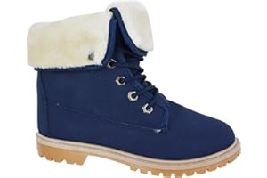 SOLE LONDON WOMENS LADIES FLAT FUR LINED GRIP SOLE WINTER ARMY COMBAT ANKLE BOOTS SHOES SIZE