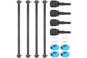 QITER RC Drive Shaft, Metal RC Car Drive Shaft Universal Drive Shaft Easy Installation Fit for HSP 94111 94108 1/10 RC Car