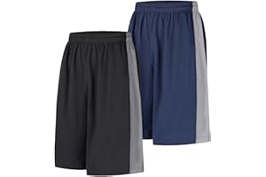 LukBerd Lange Herren-Shorts, Basketball, Fitnessstudio, schnelltrocknend, Camouflage-Shorts mit Taschen