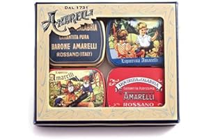 AROMATASTE Boîte de Réglisse Goûts Assortis - Coffret Cadeau (4 X 20g)