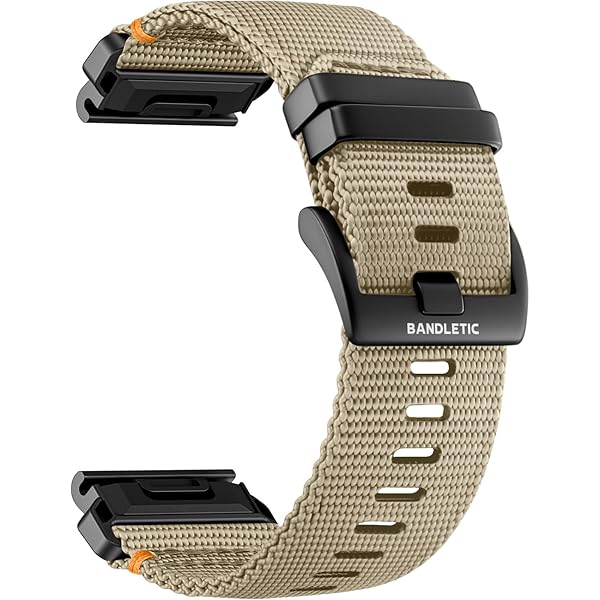 Bandletic 22 mm horlogeband compatibel met Garmin Fenix 6 - Fenix 7/Fenix 6 Pro/Fenix 8/Fenix 5 band, QuickFit Loop Nylon Sportband voor Epix 2/Epix 2 Pro 47mm/Forerunner 965/945/955/Instinct 2, blauw