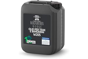 WO-WE Olio di Teak Bangkirai Cura per Legno Impregnante Incolore W205-10L