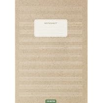 Carnet De Musique Vintage 64 Pages - Format A4 Avec 12 Portées Par Page Et Couverture Souple