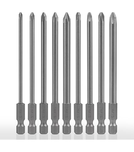 Set Di 5 Punte A Bussola Phillips PH2 In Acciaio S2 - Per Avvitatore 1/4" - Foto 13